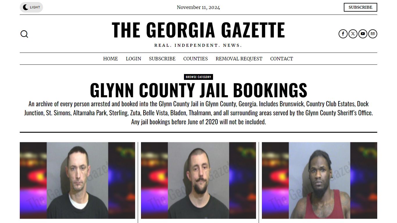 Glynn County Jail Bookings – The Georgia Gazette